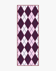 143 Argyle Burgundy & Pink Rug by Humberto Leon