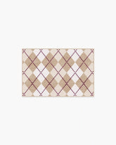 143 Argyle Khaki & Cream Rug by Humberto Leon