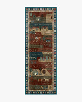 Alder Rust Red & Blue Rug