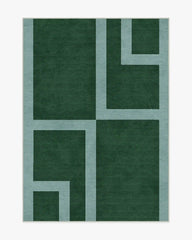 Aldo Green & Mist Rug by The Local Project