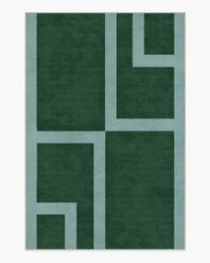 Aldo Green & Mist Rug by The Local Project
