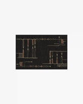 Nisa Ink Black Rug by Architectural Digest