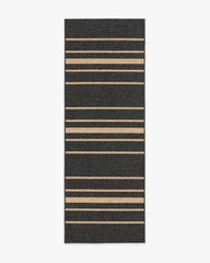 Arden Stripe Black & Natural Performance Weave Rug