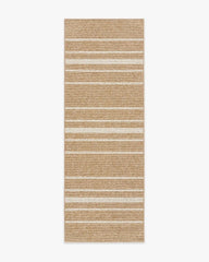 Arden Stripe Natural & Bleached Performance Weave Rug