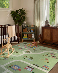 About Town Green Rug