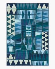 Cadra Blue Teal Rug by Jungalow
