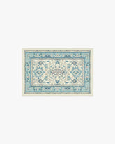 Calabria Cream & Light Blue Rug