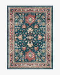 Calabria Navy & Cayenne Rug