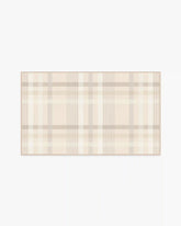 Charming Plaid Neutral Rug