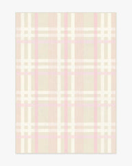 Charming Plaid Pink Rug