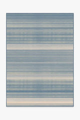 Coastal Linear Stripe Slate Rug