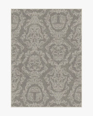 Dark Side Damask Stone Rug