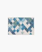 Diamond Mosaic Blue Rug