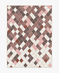 Diamond Mosaic Terracotta Rug