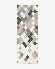 Diamond Mosaic Warm Grey Rug