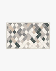 Diamond Mosaic Warm Grey Rug