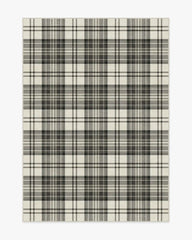 Dress Stewart Tartan Black & Ivory Rug