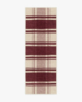 Easton Plaid Burgundy Rug