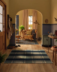 Easton Plaid Navy Rug
