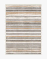 Elio Stripe Grey & Ivory Rug