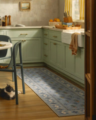Ella Slate Blue Rug by Anthropologie