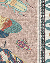 Flutterby Soft Rose Rug by Iris Apfel