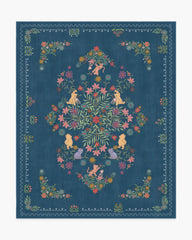 Friendship Garden Blue Multicolor Rug