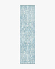 Palmetto Coastal Blue Rug by Gray Malin