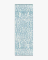 Palmetto Coastal Blue Rug by Gray Malin