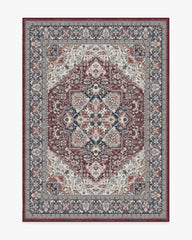 Hendesi Heriz Bordeaux Rug