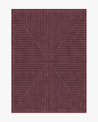 Inkdrop Burgundy Rug by Jonathan Adler