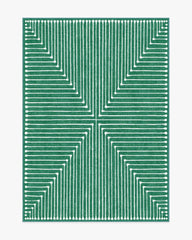 Inkdrop Green Rug by Jonathan Adler