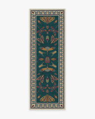 Flutterby Teal Rug by Iris Apfel