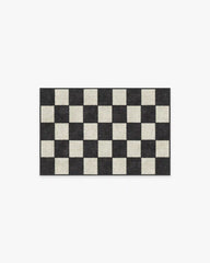 Jaque Checkered Black Rug