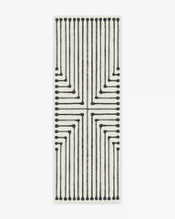 Inkdrop Black & Ivory Rug by Jonathan Adler