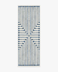 Inkdrop Slate Blue Rug by Jonathan Adler