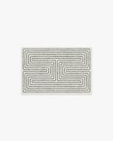 Labyrinth Black & Ivory Rug by Jonathan Adler