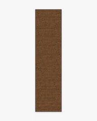 Labyrinth Brown & Orange Rug by Jonathan Adler
