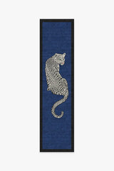 Snow Leopard Sapphire Rug by Jonathan Adler