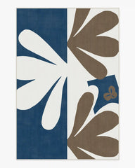 Kolmikko Blue & Tan Rug by Marimekko