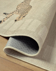 Leaping Cheetah Sand Rug by Scalamandré