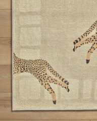 Leaping Cheetah Sand Rug by Scalamandré