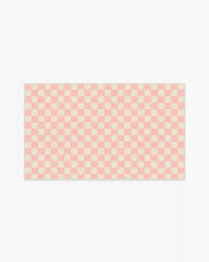 Let's Play Checkers Pink Rug