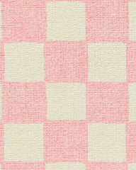 Let's Play Checkers Pink Rug