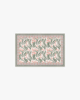 Lila Cream & Coral Rug