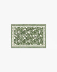 Lila Green & Ivory Rug