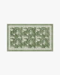 Lila Green & Ivory Rug