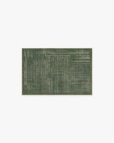 Linear Oasis Green Rug