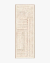 Linear Oasis Neutral Rug