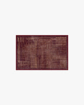 Linear Oasis Rust Red Rug